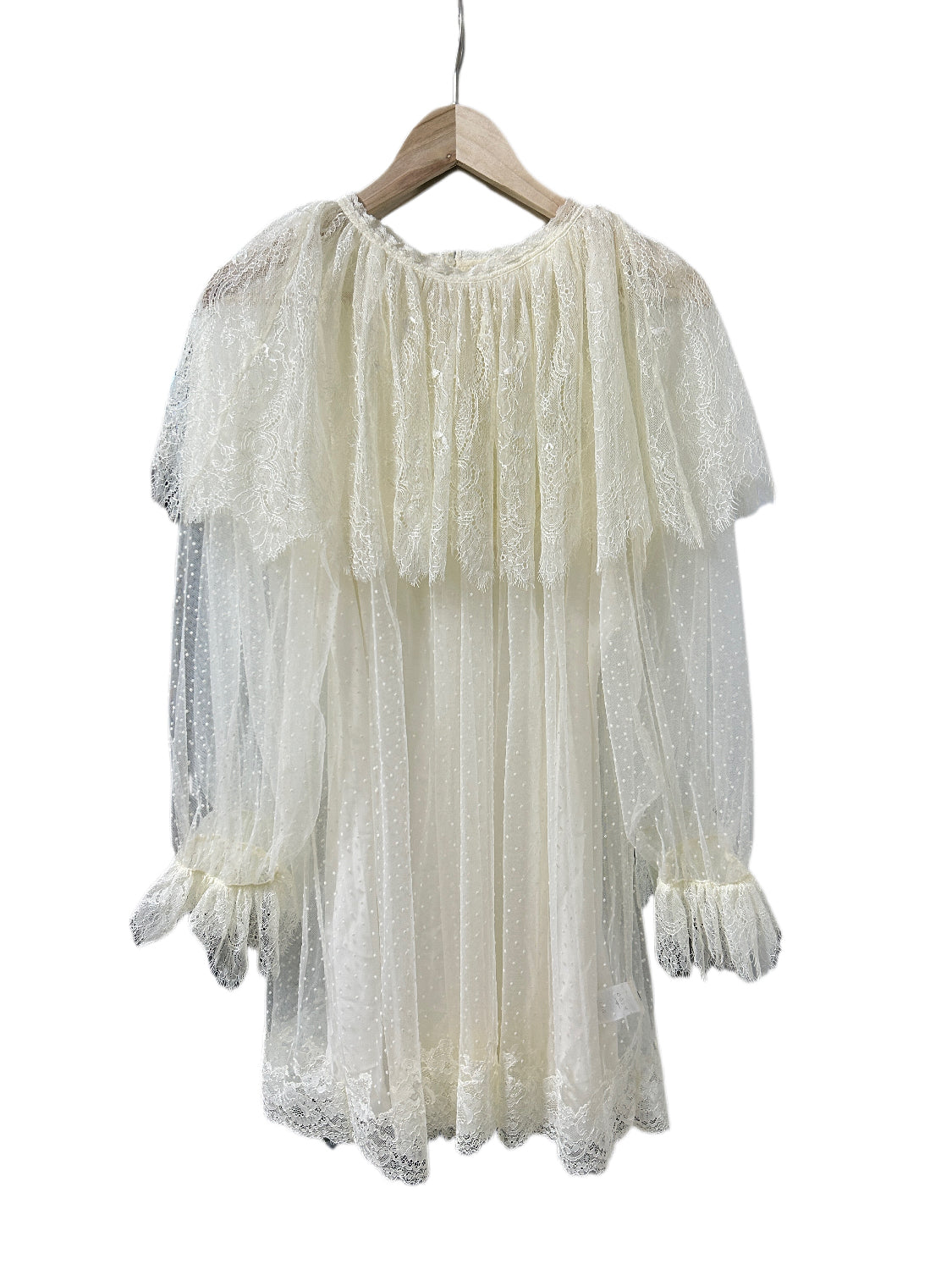 Robe mi-longue en dentelle Sohana en jaune jonquille