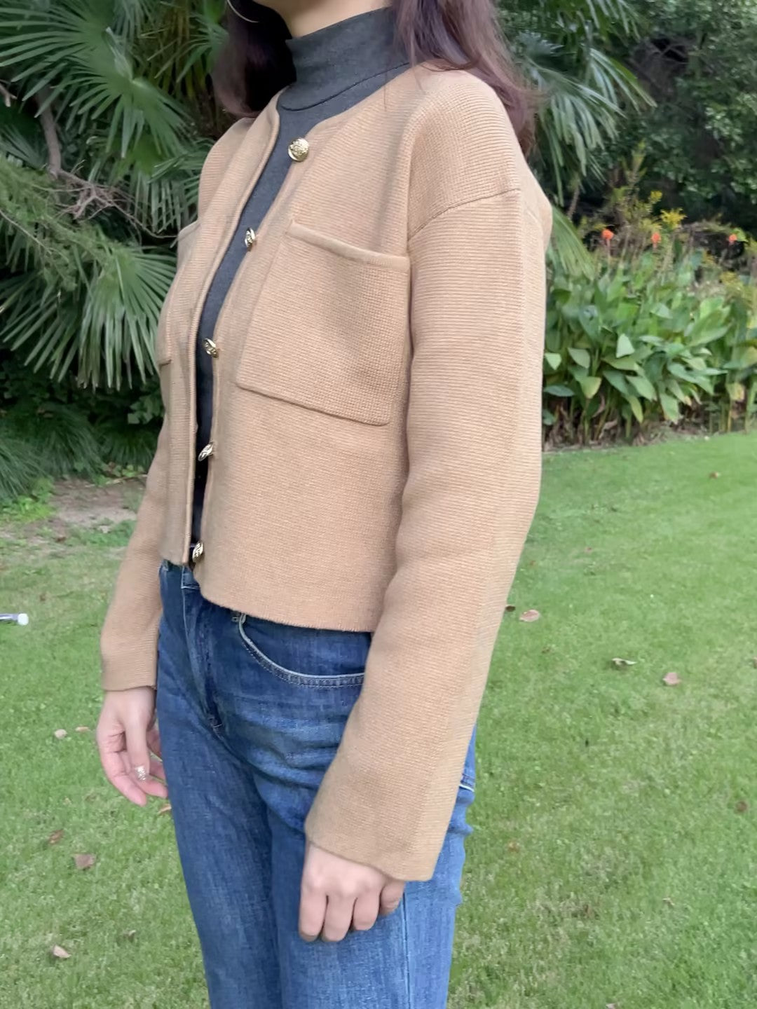 Jules Cardigan - Camel