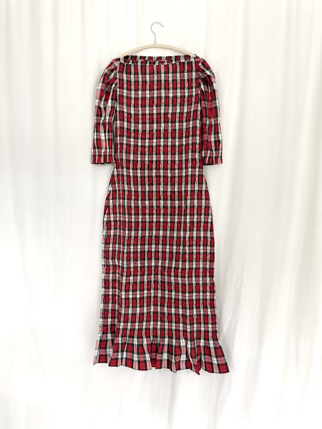 Raquella Dress - Rouge Adaline Plaid in L