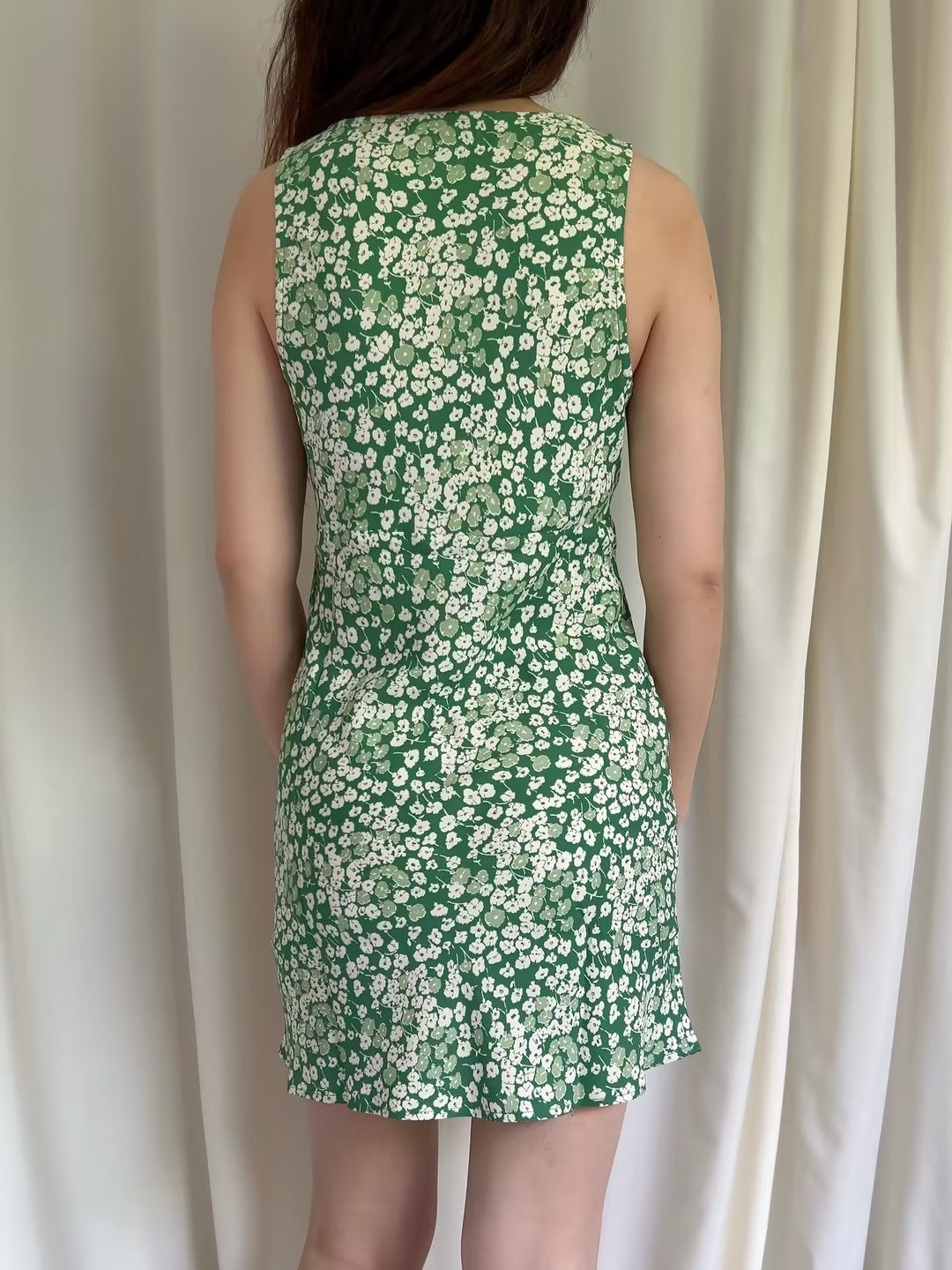 Robe courte en maille pointelle lavande LSF en argile rose