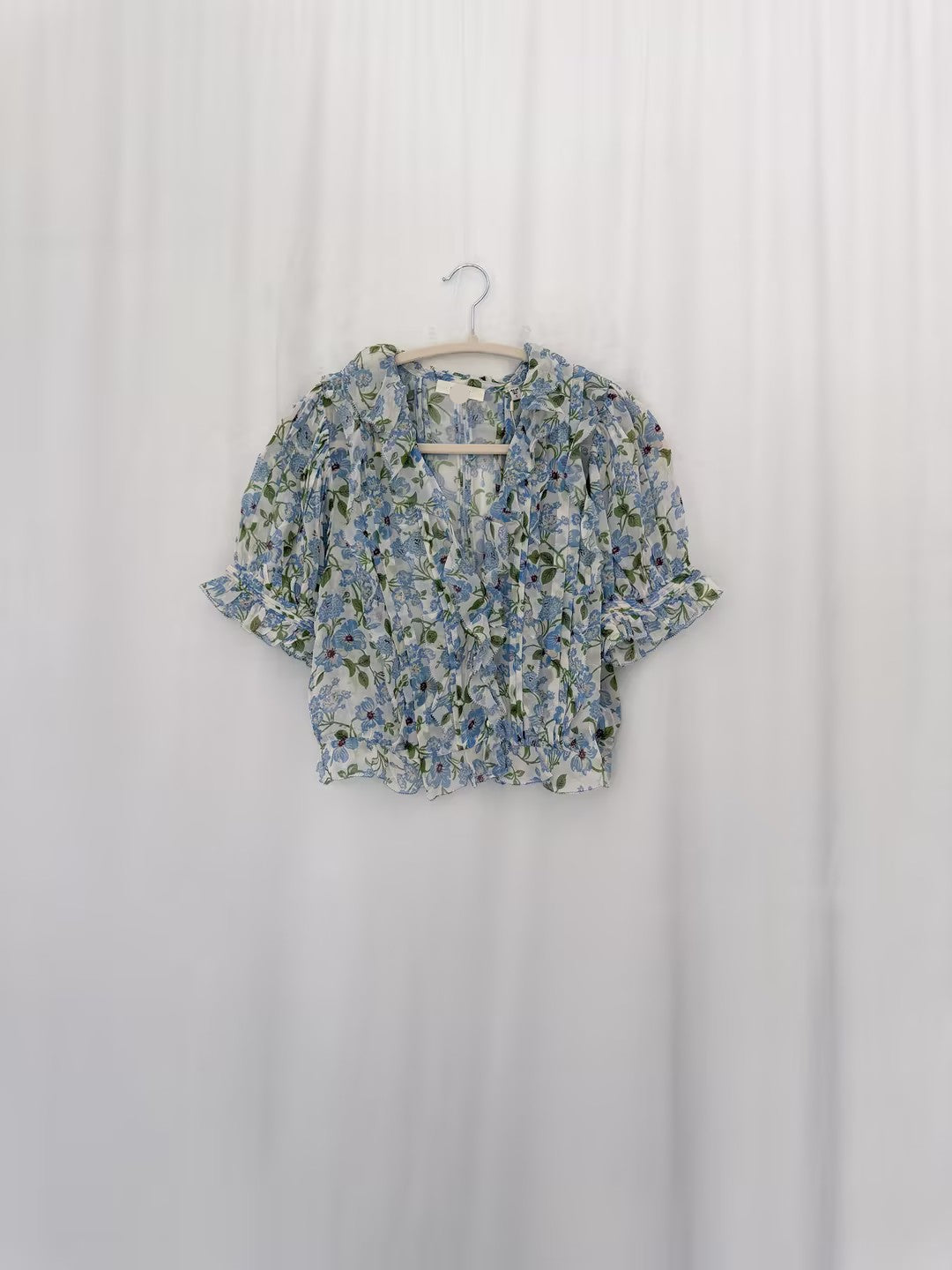 Salona Top - Ivory Strawberry Moon Floral in S/XL