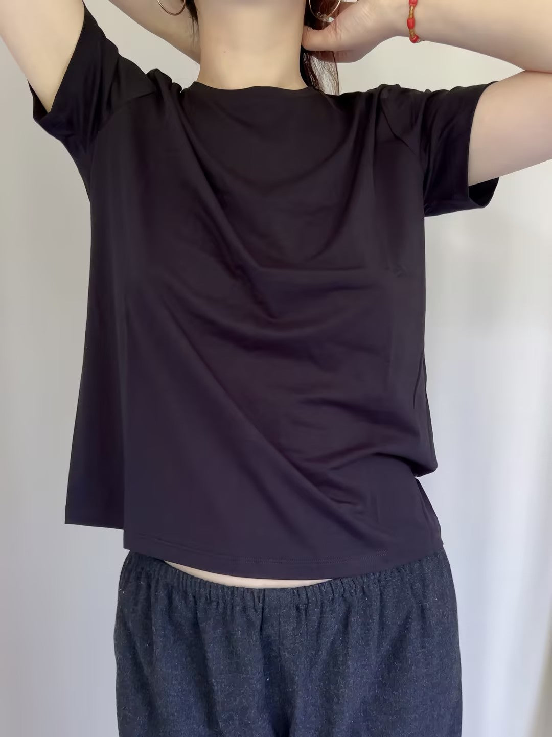 Chiara T-Shirt in Organic Cotton - Black