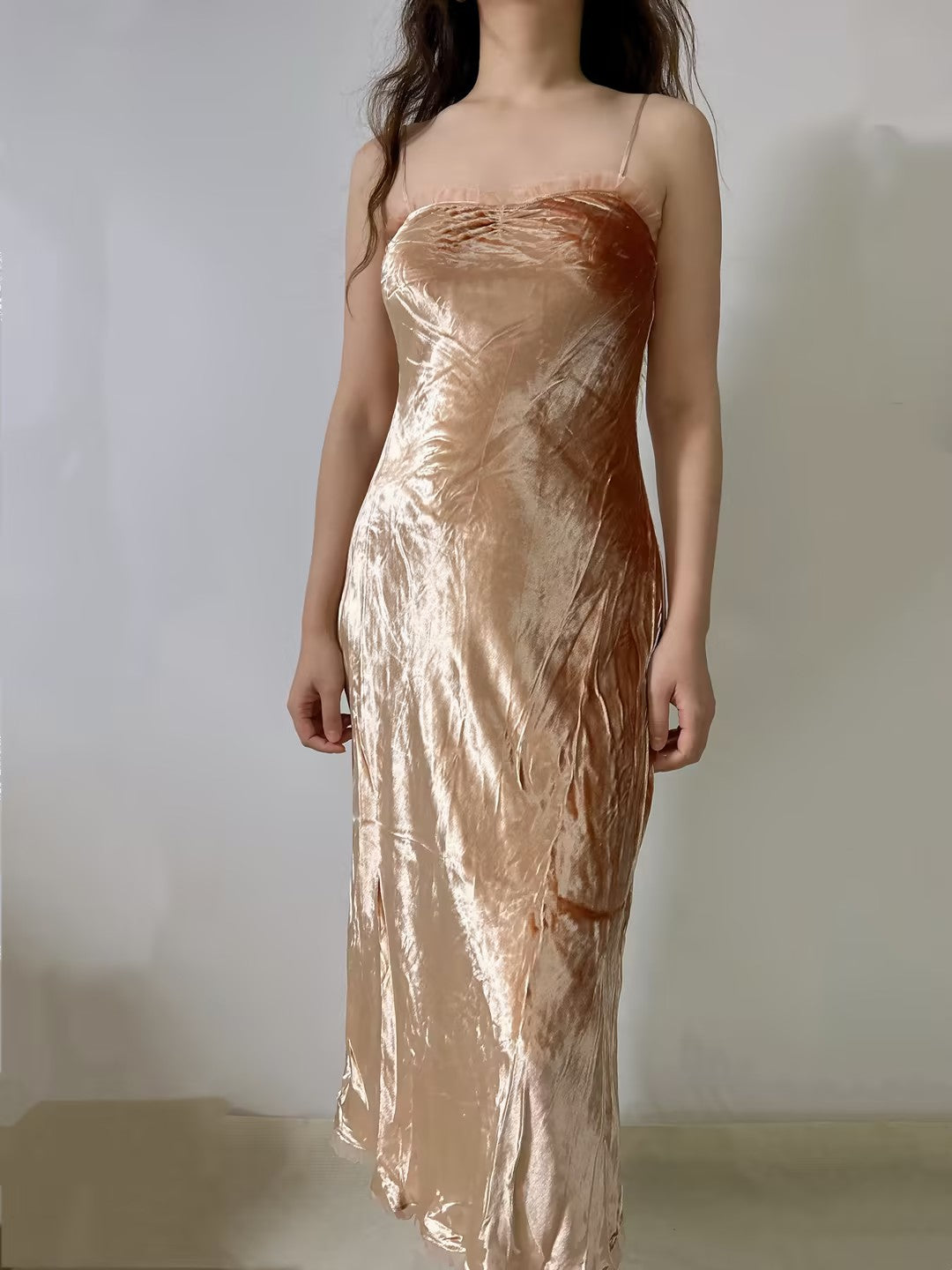 Calsi Velvet Dress - Rose Blush Rose Blush / S Calsi Velvet Dress - Rose Blush Rose Blush / S