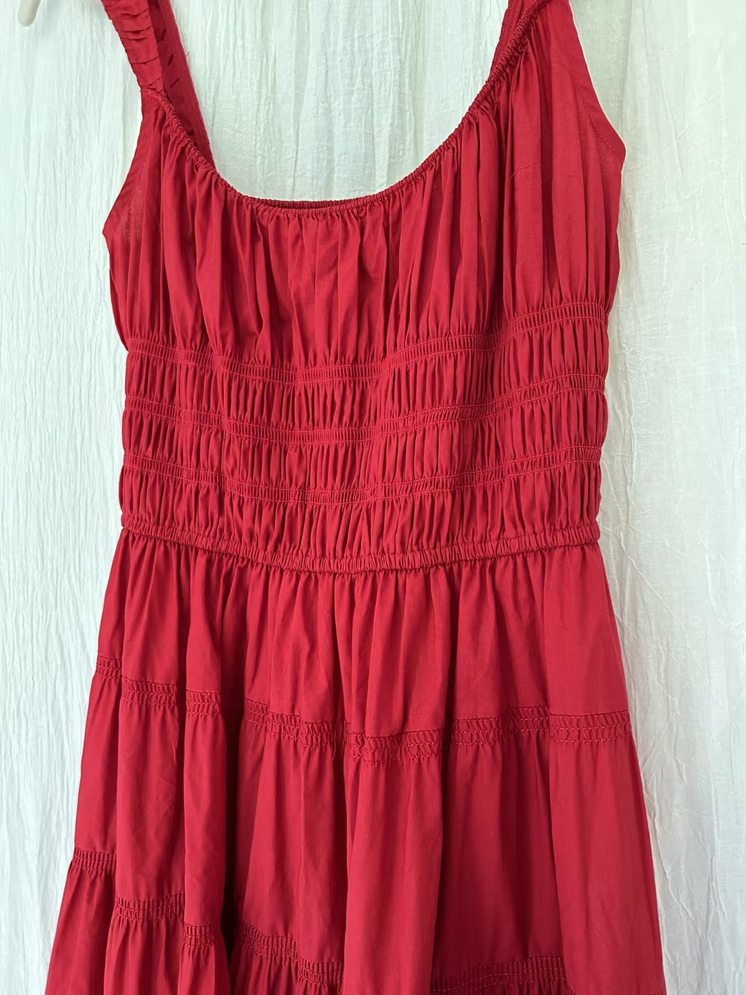 Clover Dress - Deep Tomato