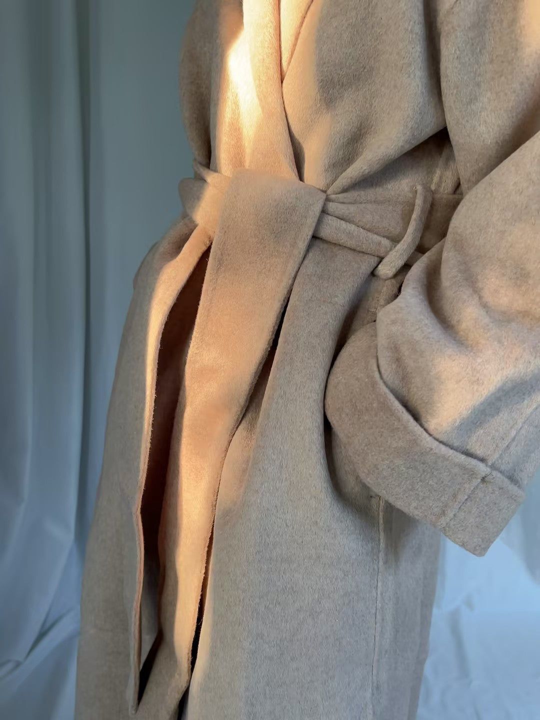 BMB Trullem Wool Coat - Grey Brown Melange