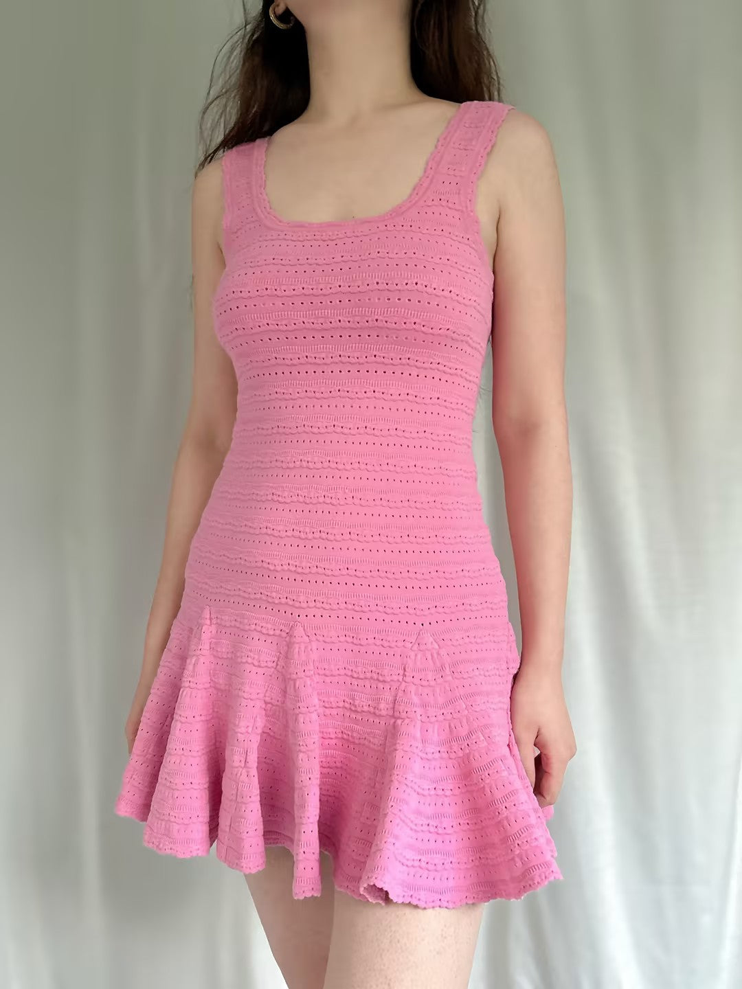 pink lsf dress PINK x LoveShackFancy Strapless Lace Mini Dress