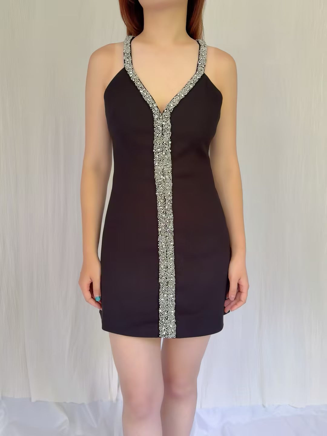 Robe mi-longue en dentelle Sohana en jaune jonquille