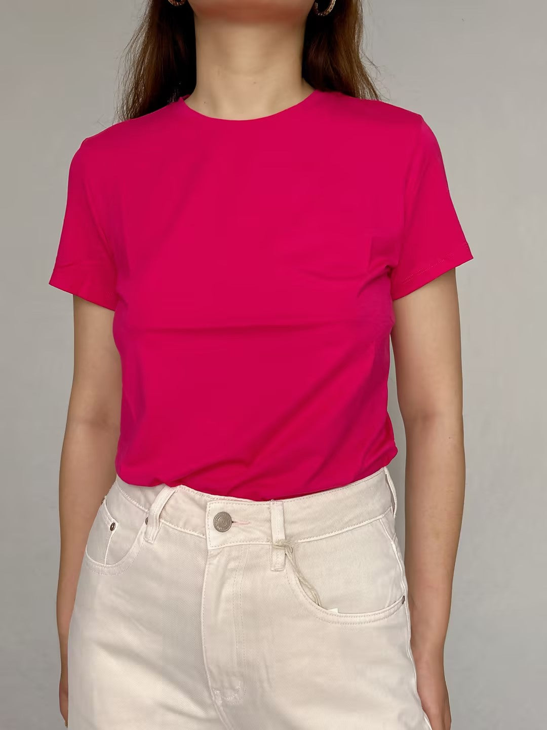 Pink Tiny Tee in Pima Cotton