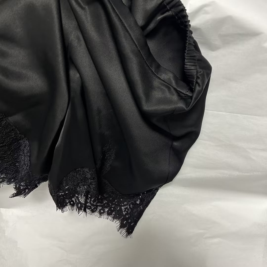 Fern Satin Short - Black