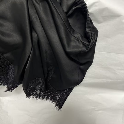 Fern Satin Short - Black