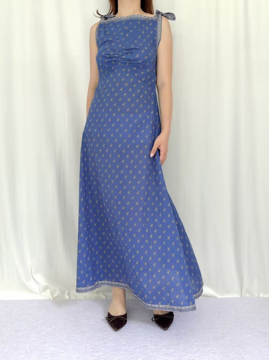 Robe mi-longue en dentelle Sohana en jaune jonquille