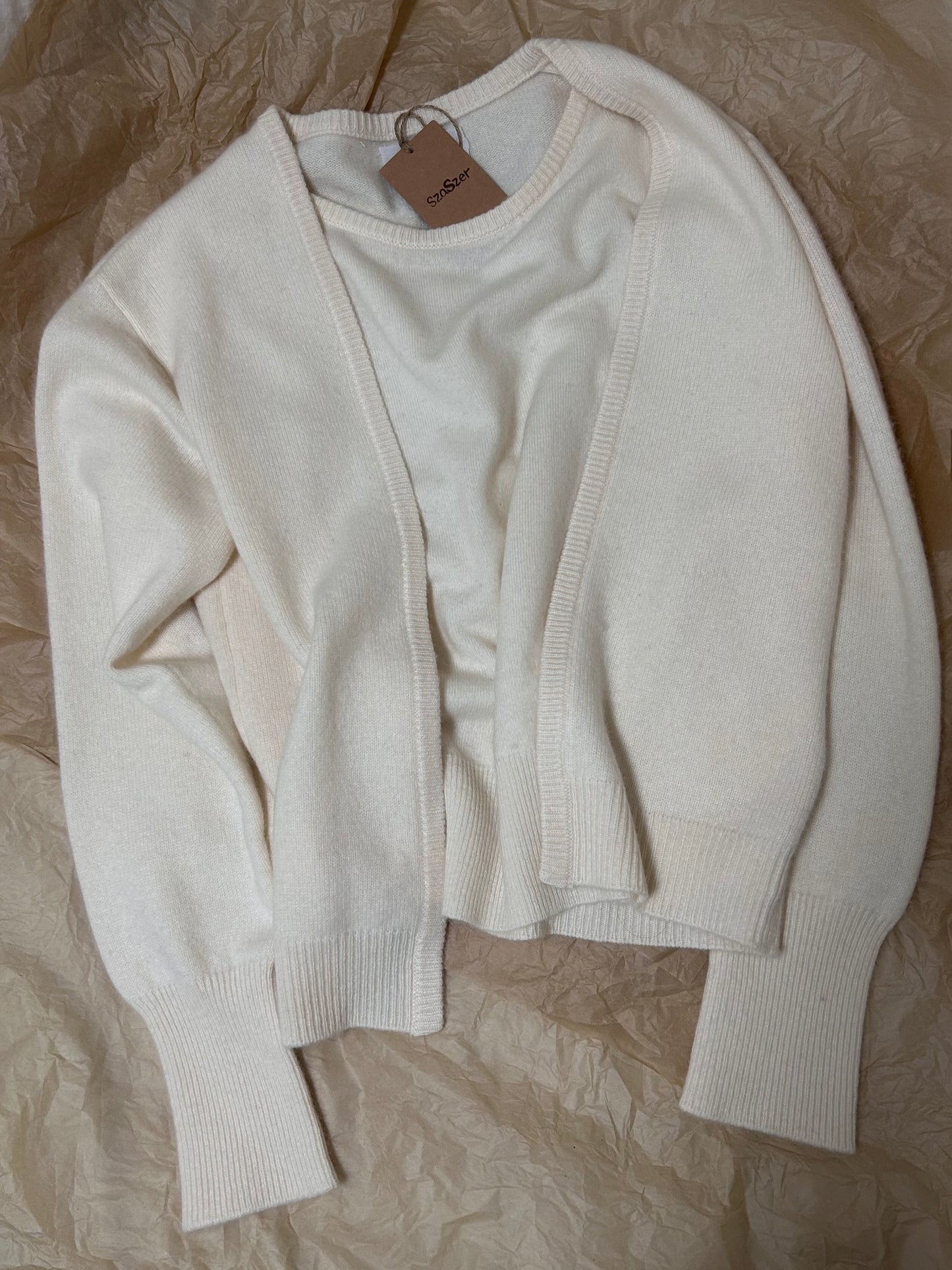 2-in-1 Cashmere Knit Jumper [size F sample sale]