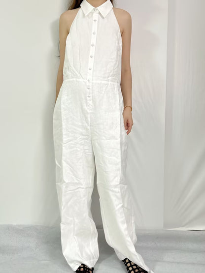 Ryan Linen Jumpsuit [size 10 sample sale]