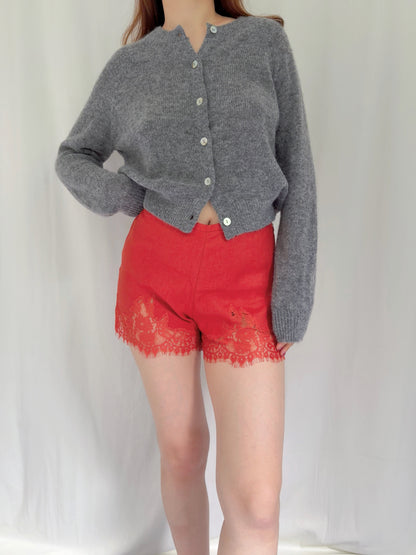 Fern Linen Short - Chili Mango