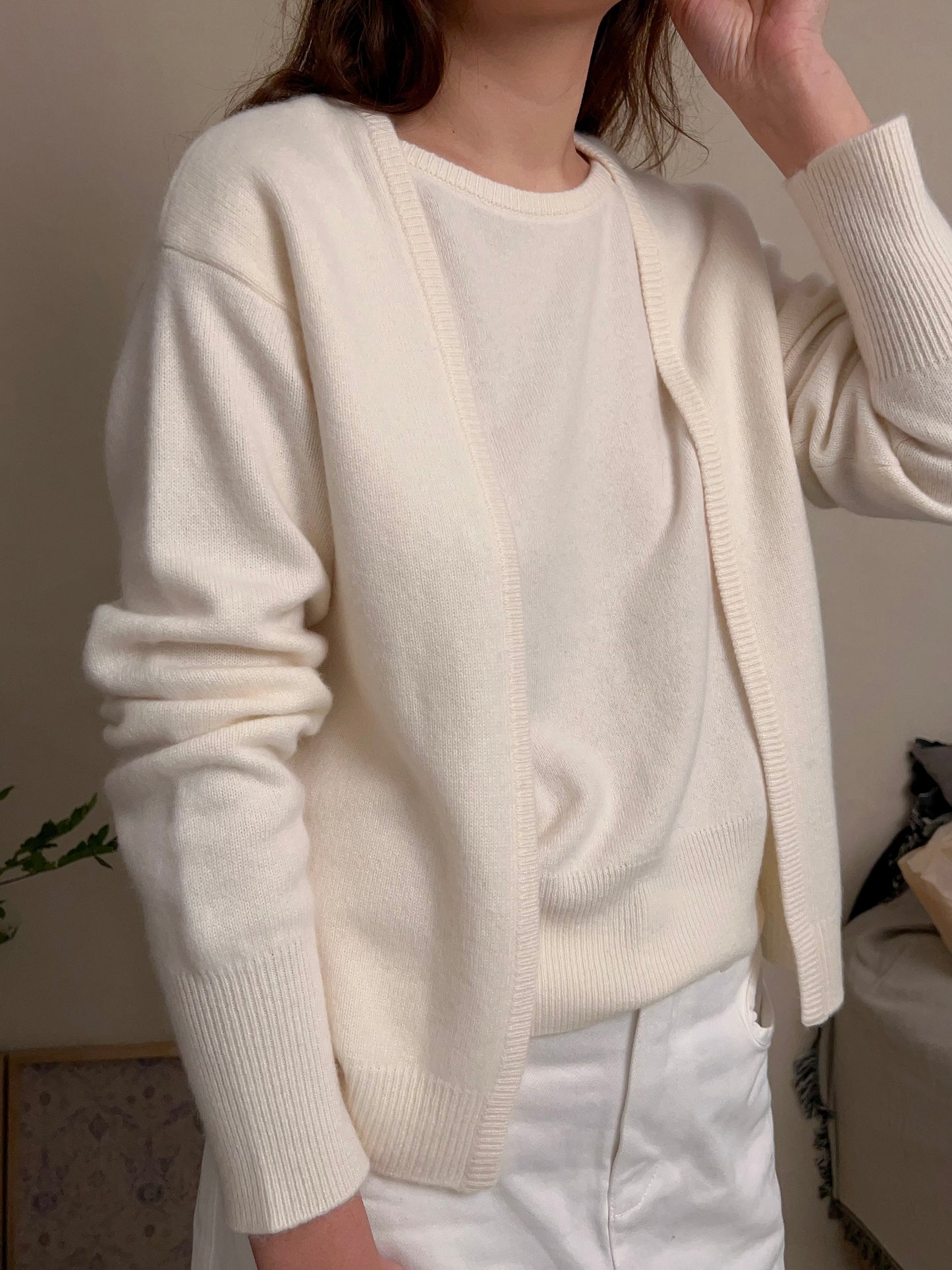 2-in-1 Cashmere Knit Jumper [size F sample sale]