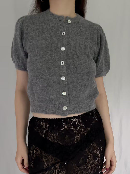 Anisa Cardigan - Dark Heather Grey