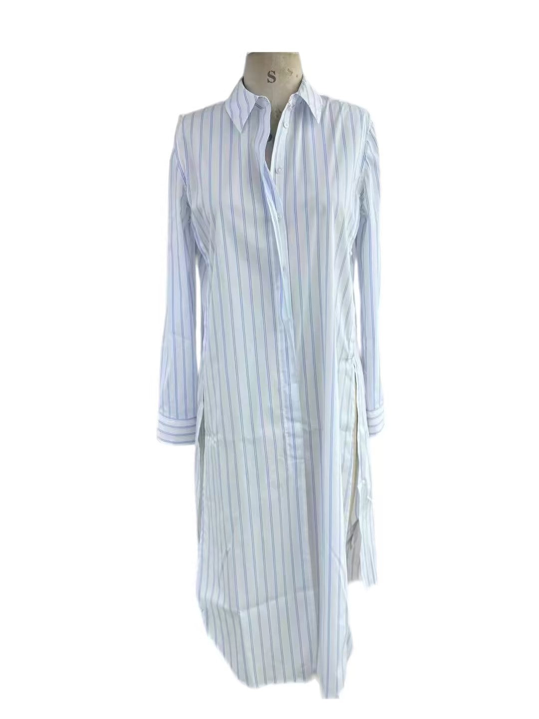 EQ Striped Shirt Dress