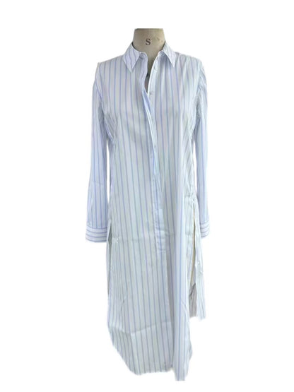 EQ Striped Shirt Dress