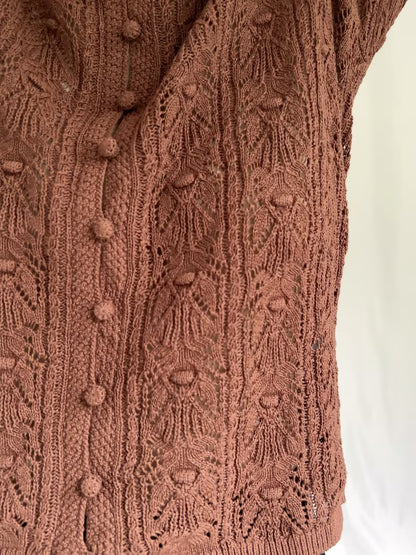 Milane Crochet Top - Chocolate