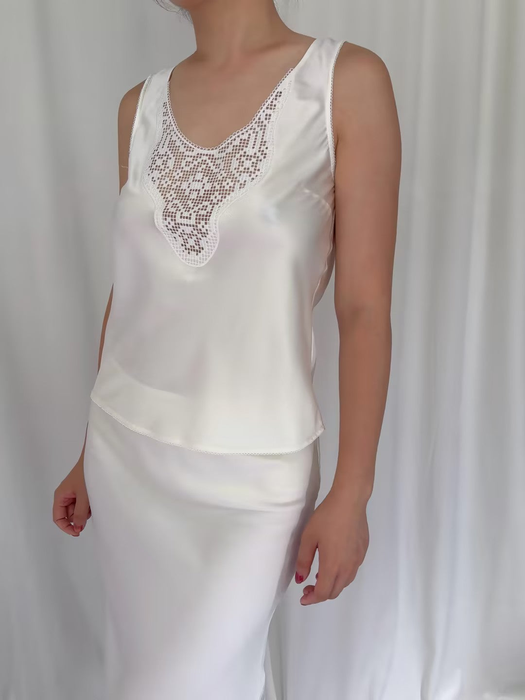 Odette Silk Top -  Cream