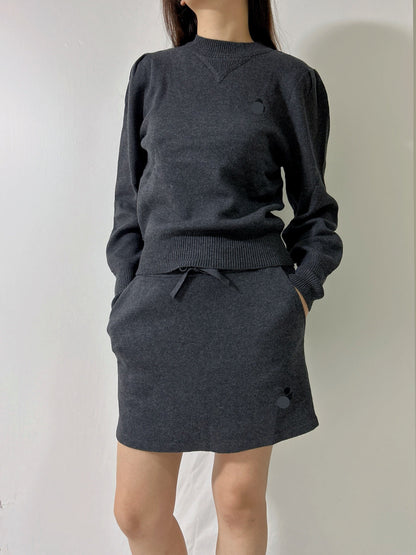 IM Kelaya Cotton-Blend Sweater in Anthracite Grey