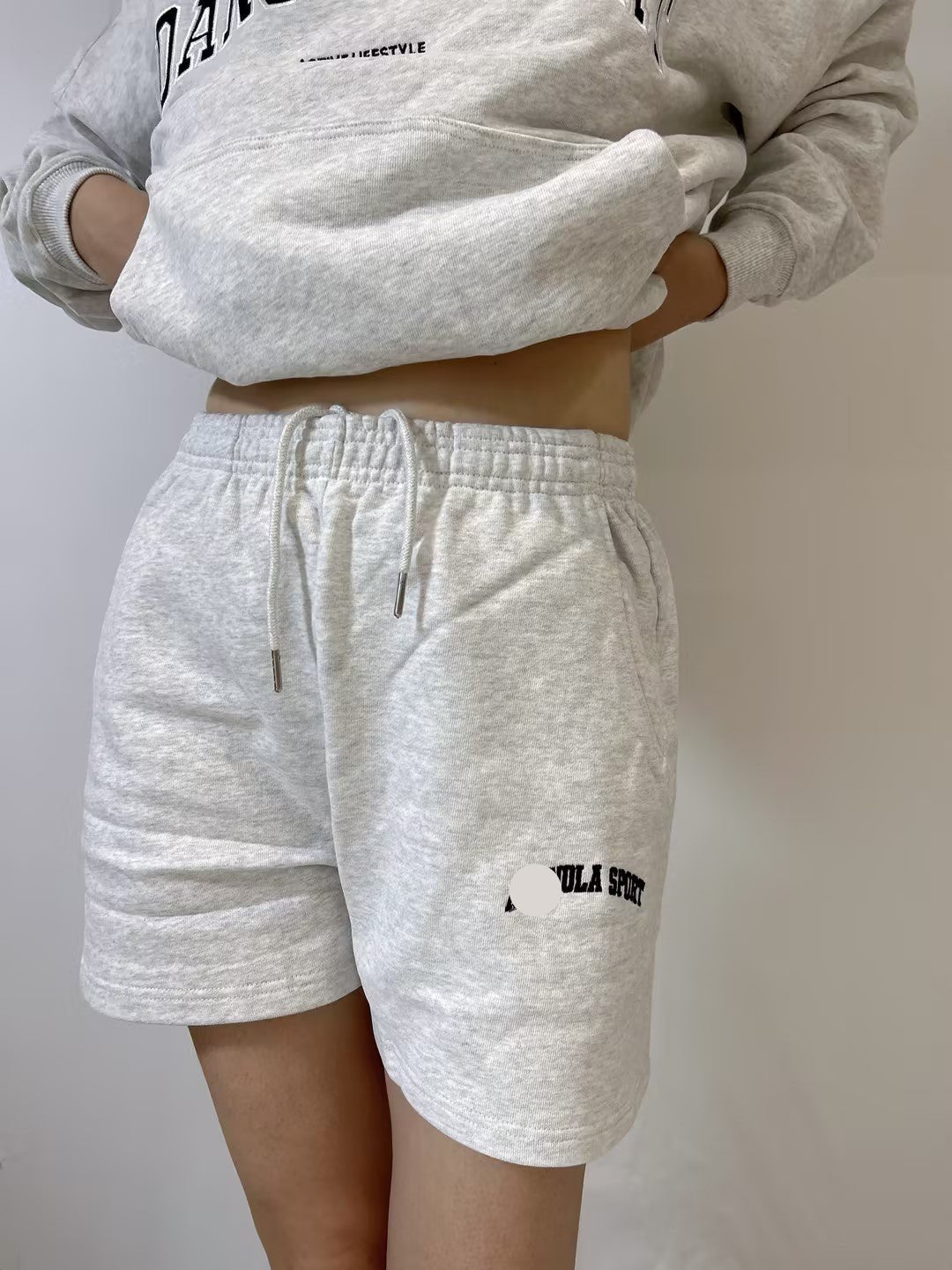 AS Sweat Shorts in Light Grey Melange