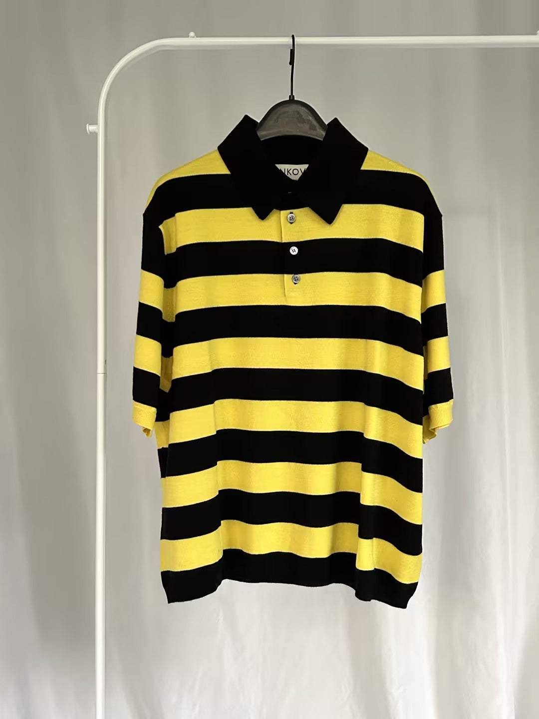 ZKV Ryan Stripe Polo Top in S/M