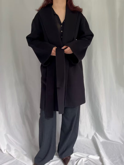 BMB Trullas Wool Coat - Black