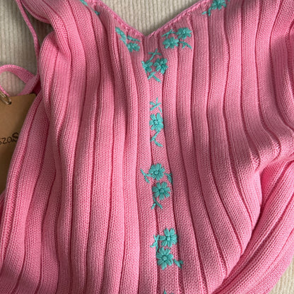 Ania Knit Tank Top Pink [size M sample sale]