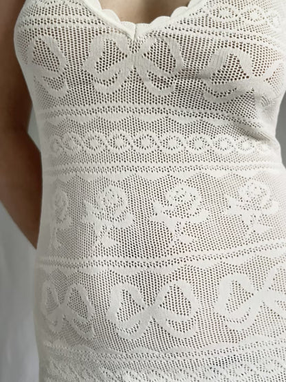 LSF 라벤더 포인텔 니트 미니 드레스 로즈 클레이