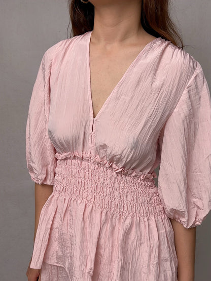 Pink Rapapam Ruffled Dress [size 36 sample sale]