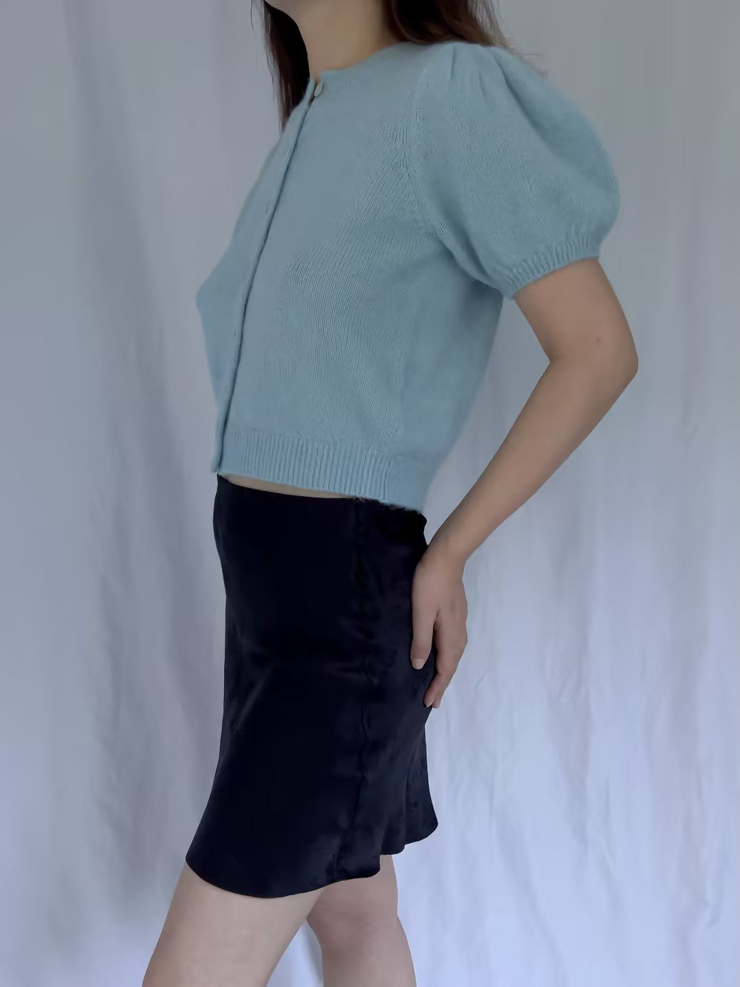 Anisa Cardigan - Glass Slipper Blue