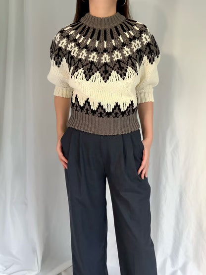 Marty Sweater - Toffee Fairisle