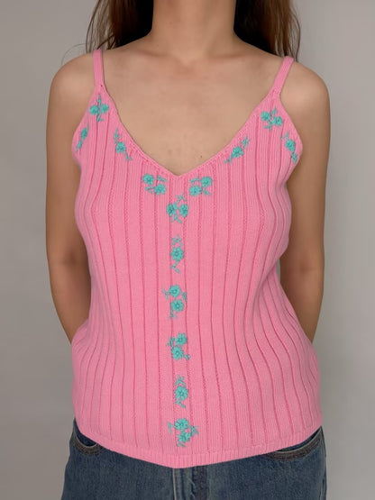 Ania Knit Tank Top Pink [size M sample sale]