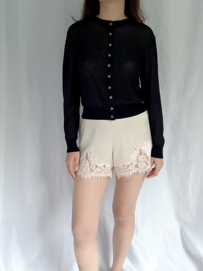 CL Hydra Sheer Cardigan - Black