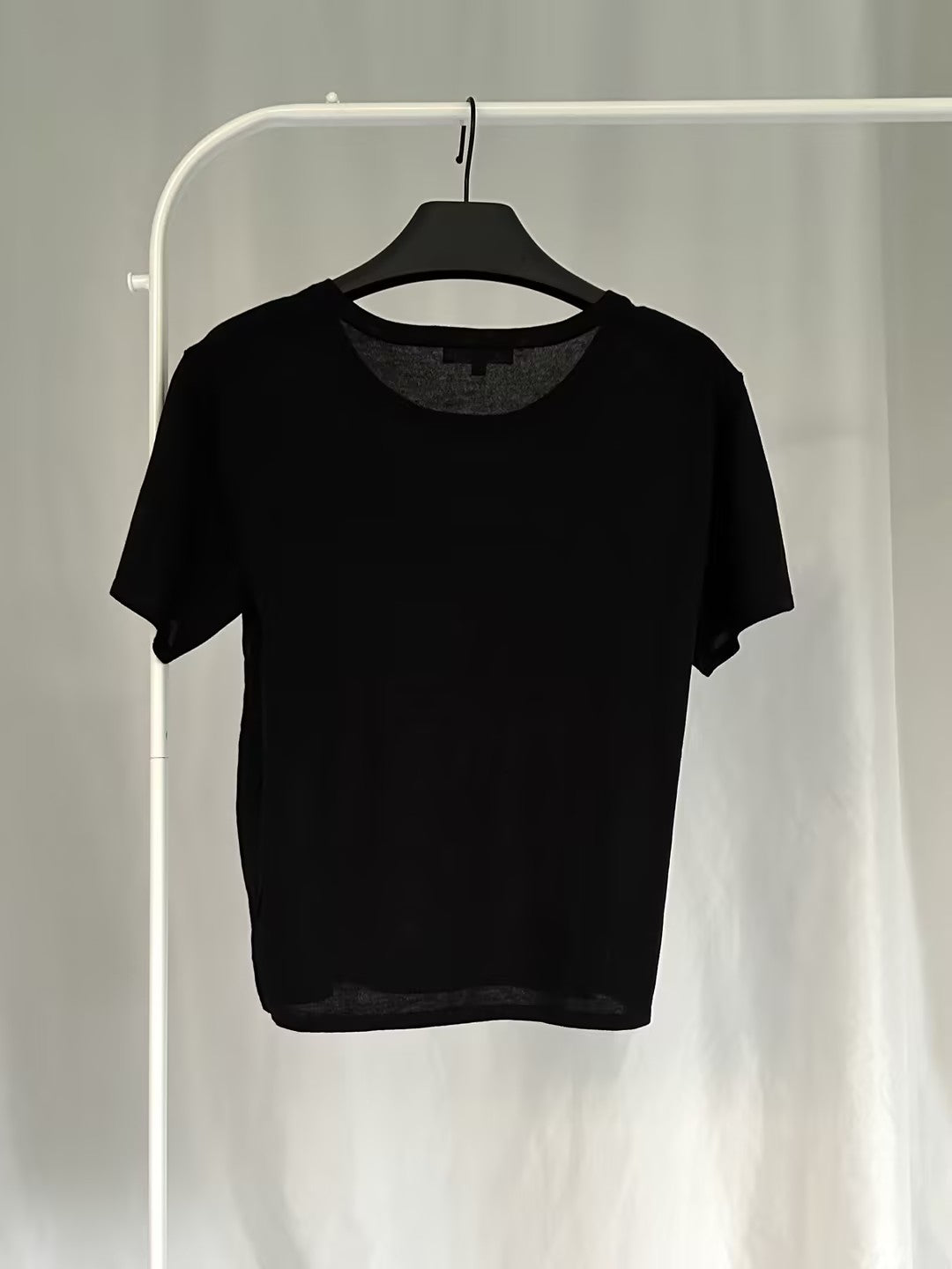 DL Pima Cotton Top - Black in S