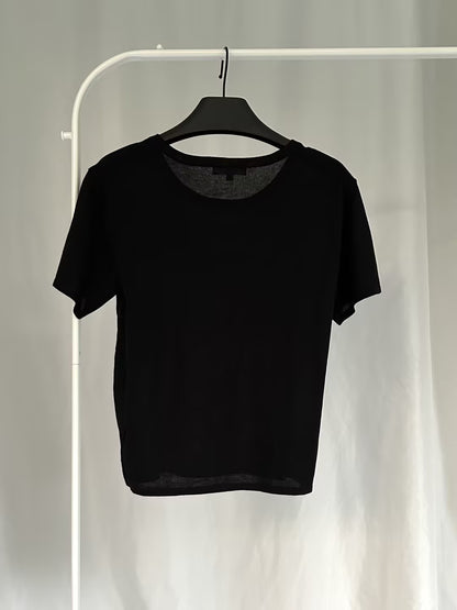 DL Pima Cotton Top - Black in S