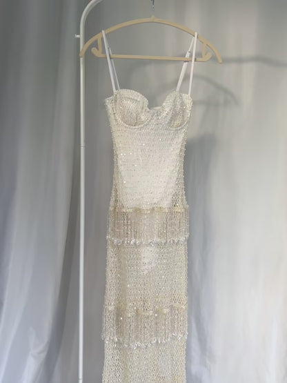 Crochet Bloom Beach Dress in US4