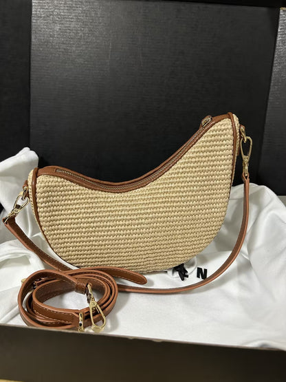 AUP Joy Raffia Shoulder Bag