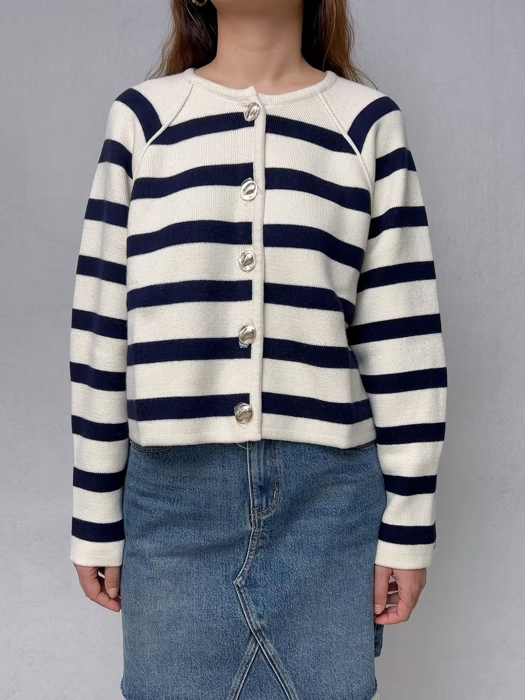 Gilet Massimo Striped Cardigan [size 1 sample sale]