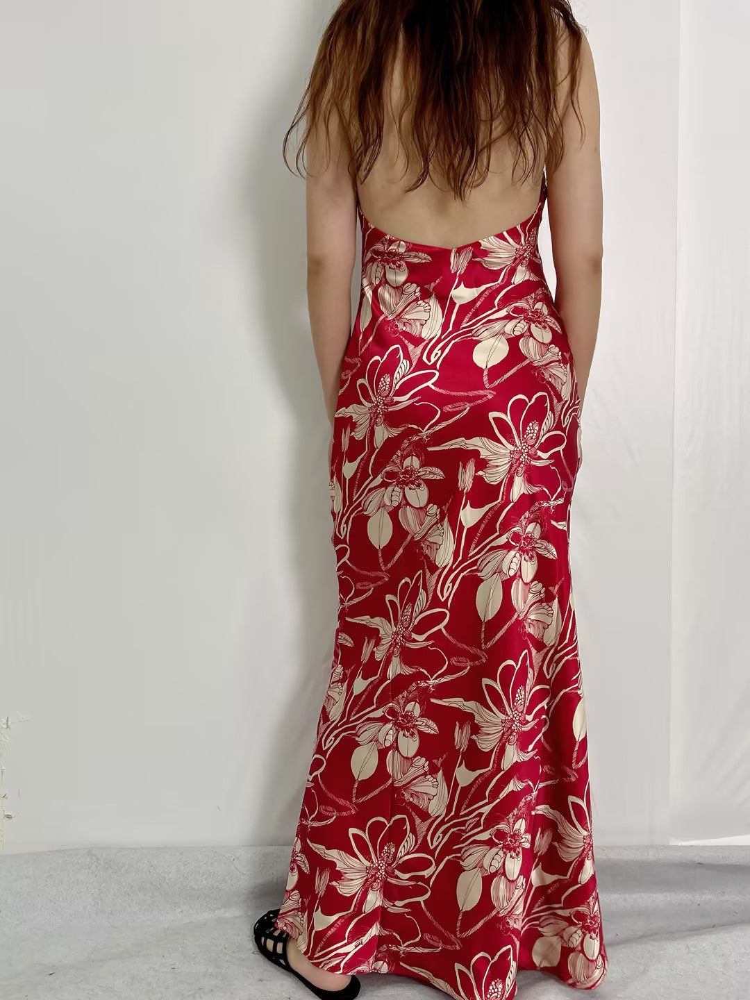 Yesenia Silk Maxi Dress [size M sample sale]