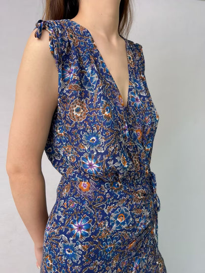 Robe longue à fleurs Veronica Dovima