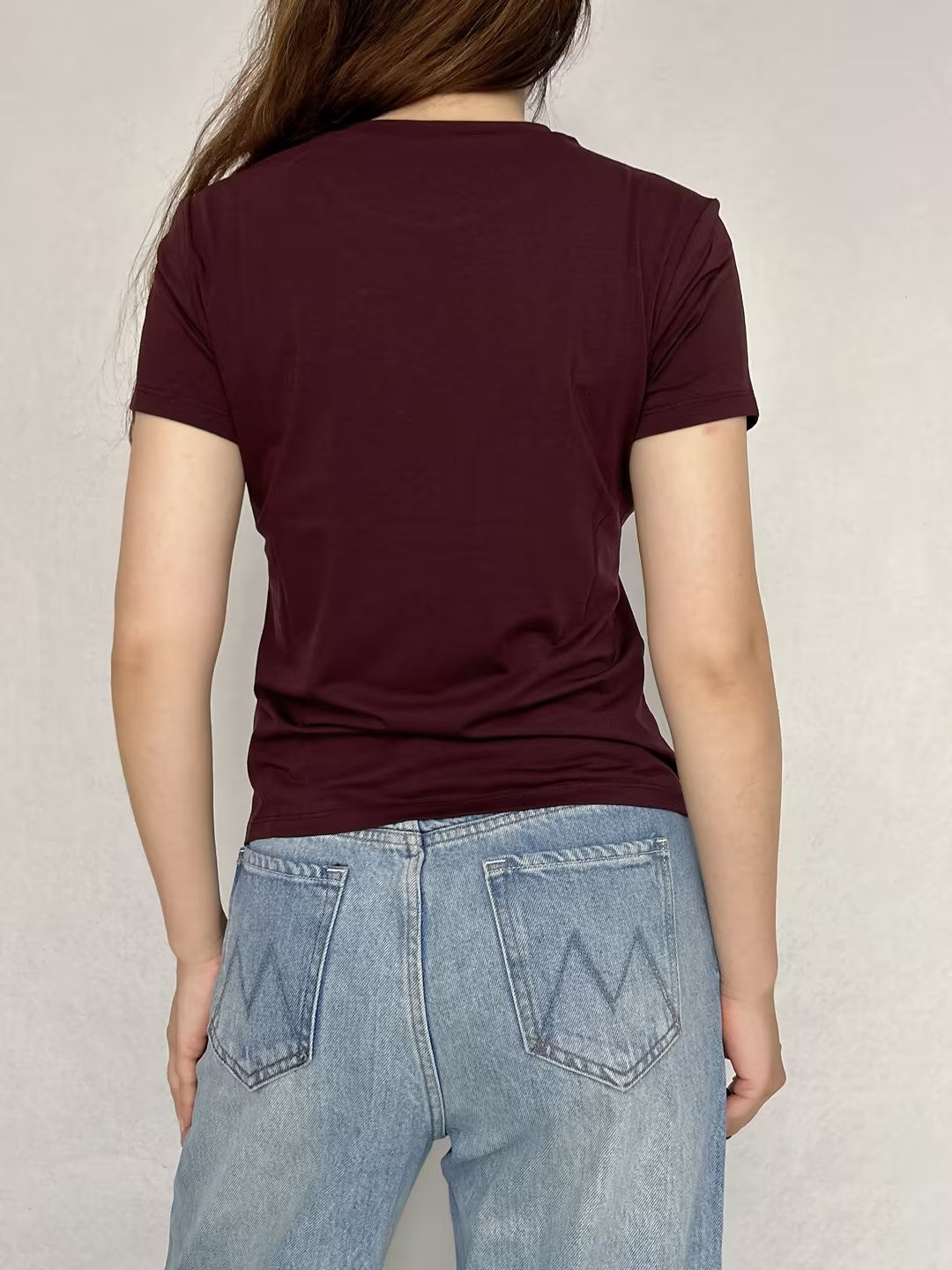 Bordeaux Tiny Tee in Pima Cotton