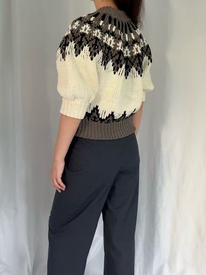 Marty Sweater - Toffee Fairisle