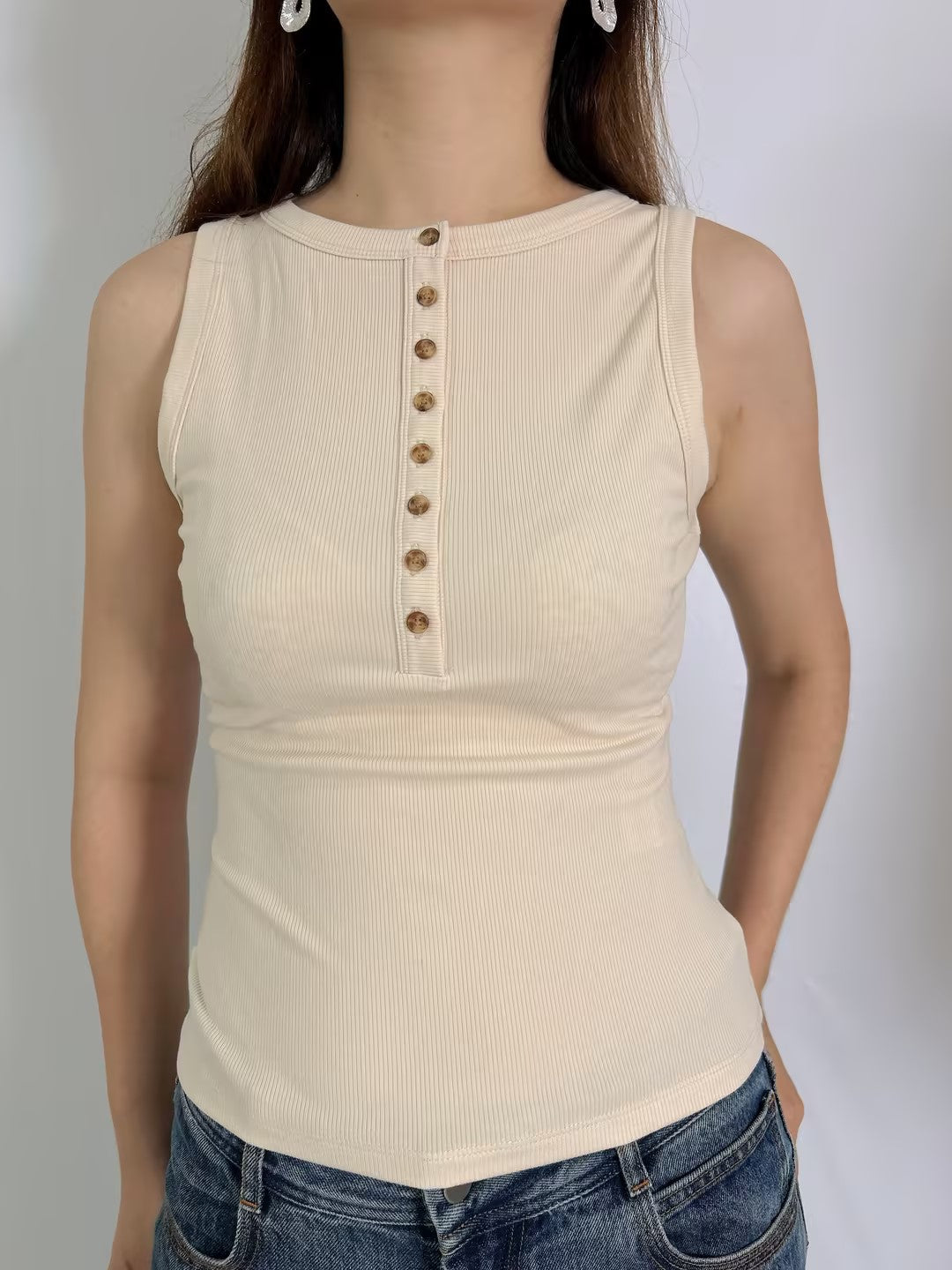 Felicien Tank Top in Cream