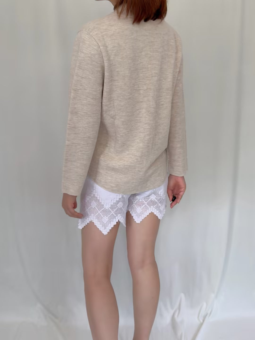 Emily Cardigan - Mottled Beige