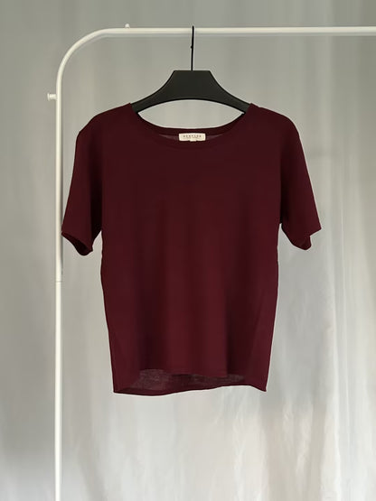 DL Pima Cotton Top - Aubergine in S