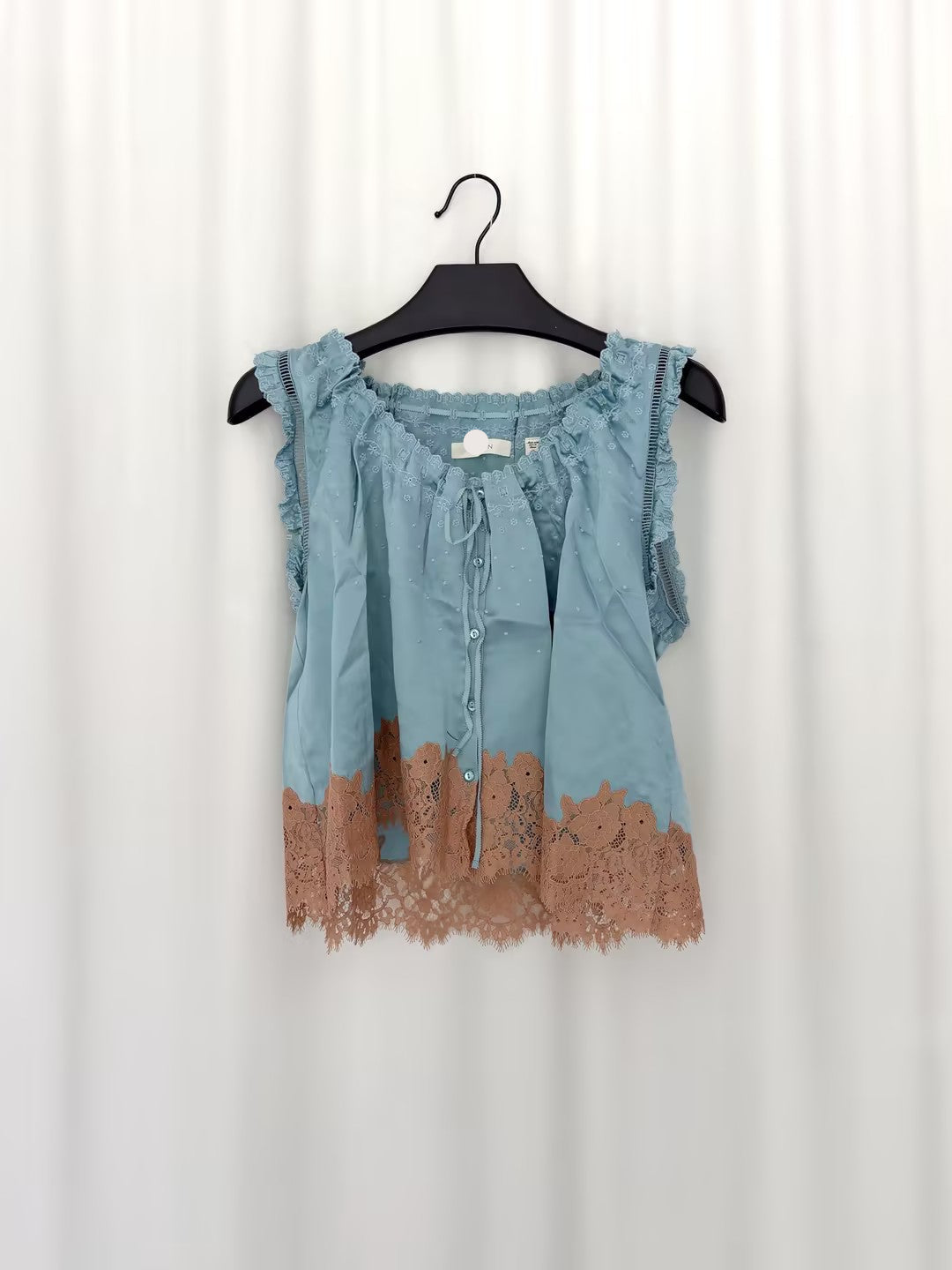 Toulouse Top - Deep Aquamarine