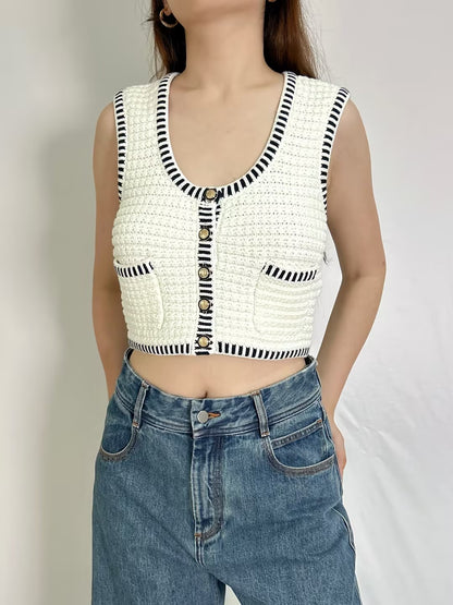 Gustave Sleeveless Knit Vest