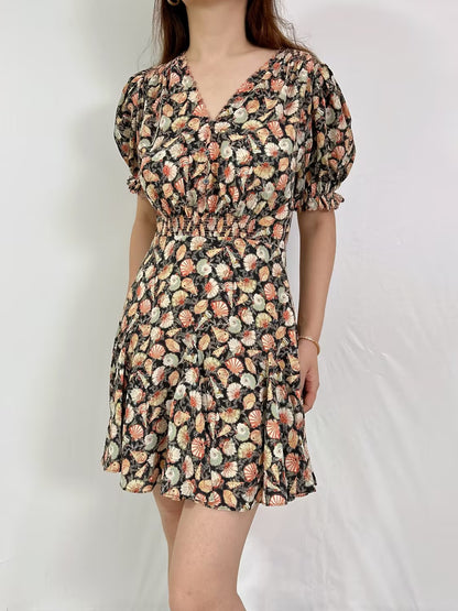 Serra Silk Short Dress